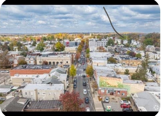 Roxborough residential street with the Schuylkill River Trail access nearby